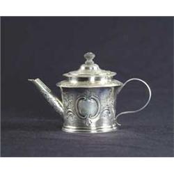MINIATURE ENGLISH SILVER TEAPOT