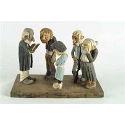 INTERESTING CARVING OF A SHOTGUN WEDDING BY DR. H. D. NIBLACK