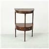 Image 1 : GEORGE III MAHOGANY SMALL DEMILUNE WASH STAND