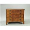 Image 1 : REVERSE SERPENTINE FRONT GRADUATED FOUR DRAWER CHIPPENDALE CHEST