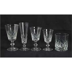 SIXTY-ONE PIECES OF CUT GLASS BARWARE