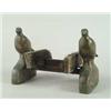 Image 1 : FINE BRONZE DOUBLE DOVE FIGURAL BOOT SCRAPER