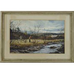 OGDEN MINTON PLEISSNER (American, 1905-1983) SNIPE SHOOTING