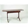 Image 1 : REGENCY CARVED MAHOGANY DROP LEAF SOFA TABLE
