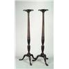 Image 1 : OUTSTANDING PAIR OF ANTIQUE MAHOGANY TORCHERES