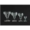 Image 1 : 39 PIECES OF ETCHED & CUT STEMWARE