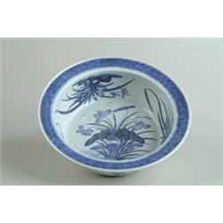 FINE BLUE AND WHITE CANTON WASH BASIN