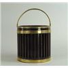 Image 1 : ENGLISH BRASS BOUND MAHOGANY PLATE PAIL