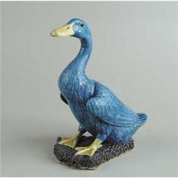 ORIENTAL PORCELAIN DUCK FIGURINE