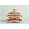 Image 1 : THREE-PIECE CHINESE EXPORT ORANGE FITZHUGH SAUCE TUREEN