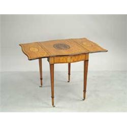GEORGE III INLAID SATINWOOD PEMBROKE TABLE