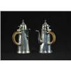 Image 1 : PAIR OF SMALL SIDE SPOUT LIGHTHOUSE SHAPED TEAPOTS