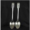 Image 1 : PAIR OF ENGLISH STERLING SILVER STUFFING SPOONS