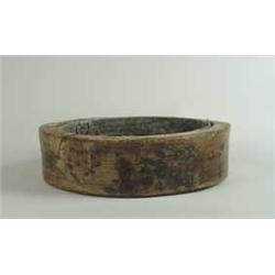 ANTIQUE ROUND ELMWOOD WINE COOLER