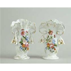 PAIR OF OLD PARIS MANTLE VASES