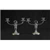Image 1 : PAIR OF CONTINENTAL SILVER TWO-BRANCH CANDELABRAS