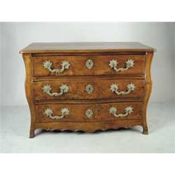 LOUIS XV PROVINCIAL ELMWOOD COMMODE. 