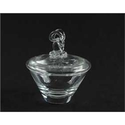 STEUBEN COVERED BOWL