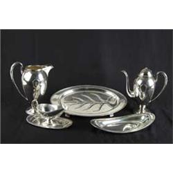 SEVEN SILVER PLATED TABLE ARTICLES