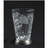 Image 1 : HAWKES CUT GLASS & STERLING VASE