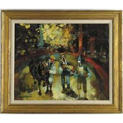 JEAN FABERT (French, 20th Century) “CIRQUE BOUGLIONE, PARIS”