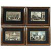 Image 1 : SET OF FOUR FRENCH COLORED ENGRAVINGS