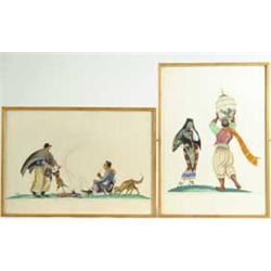 ADA PEACOCK (20th Century) TEN FRAMED SOUTH AMERICAN SCENES