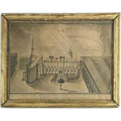 UNSIGNED (French, 18th/19th Century) 1776 FIRE AT THE PALACE