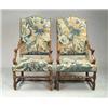 Image 1 : OUTSTANDING PAIR OF CONTINENTAL BAROQUE CARVED WALNUT OPEN ARMCHAIRS