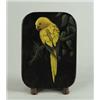 Image 1 : OIL ON STONE OF YELLOW PARROT
