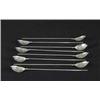 Image 1 : SET OF EIGHT TIFFANY STERLING STRAWS