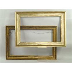 TWO LARGE GILT FRAMES
