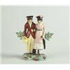 Image 1 : STAFFORDSHIRE FIGURAL GROUP OF MAN AND WOMAN
