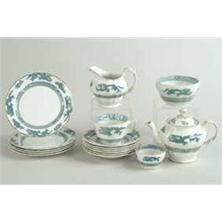 TWENTY-TWO PIECE BOOTHS TEA SET IN THE DRAGON PATTERN