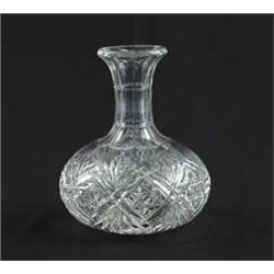 CUT GLASS DECANTER