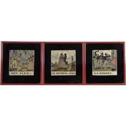 SET OF THREE FRENCH PRINTS