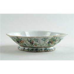 ORIENTAL FOOTED OVAL BOWL
