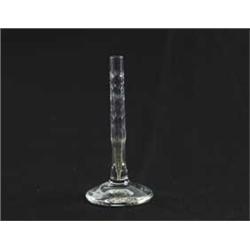 CUT GLASS STICK VASE