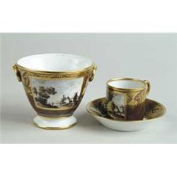 THREE PIECES OF HAND PAINTED PORCELAIN