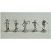 Image 1 : SET OF FIVE SILVER PLATED FIGURAL PLACE CARD HOLDERS