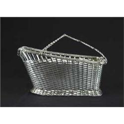 SILVER PLATED WINE BOTTLE CRADLE