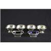 Image 1 : LOT OF 6 OPEN SILVER PLATED OPEN SALTS