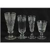 Image 1 : EIGHTEEN PIECES OF ETCHED STEMWARE