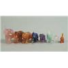 Image 1 : LOT OF EIGHT STONE ELEPHANTS