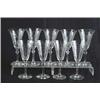 Image 1 : SET OF NINE CUT CRYSTAL WINE GLASSES  