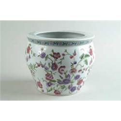 MODERN PORCELAIN GOLDFISH BOWL