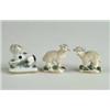 Image 1 : THREE MINIATURE STAFFORDSHIRE ANIMALS
