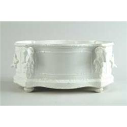 WHITE PORCELAIN CENTERPIECE BOWL