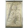 Image 1 : HAND DRAWN COLORED ROLL UP WALL MAP OF PALESTINE