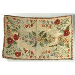 TWO AMERICAN HOOKED RUGS